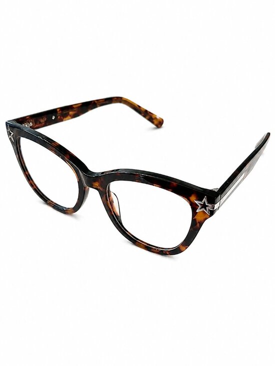 Accessories - Tortoiseshell Eyeglass Frames with Star Accents 53-20-145